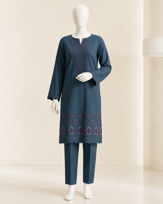 UA 06 Aurelia Luxe 3D Chicken Kari Bana Dora Cambric 3 Piece Unstitched Suit by Utsav