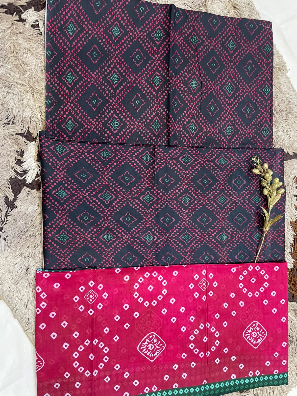 SP 03 -Signature Digital Printed Lawn 3 Piece Unstitched Suit by Utsav