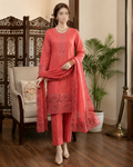 M.197- Carrot- Cotton 3 Piece Unstitched Suit by Utsav