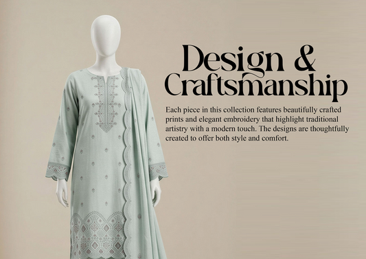 UA 07 Aurelia Luxe 3D Chicken Kari Bana Dora Cambric 3 Piece Unstitched Suit by Utsav