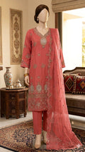 M.243 - Carrot - Cotton 3 Piece Unstitched Suit by Utsav