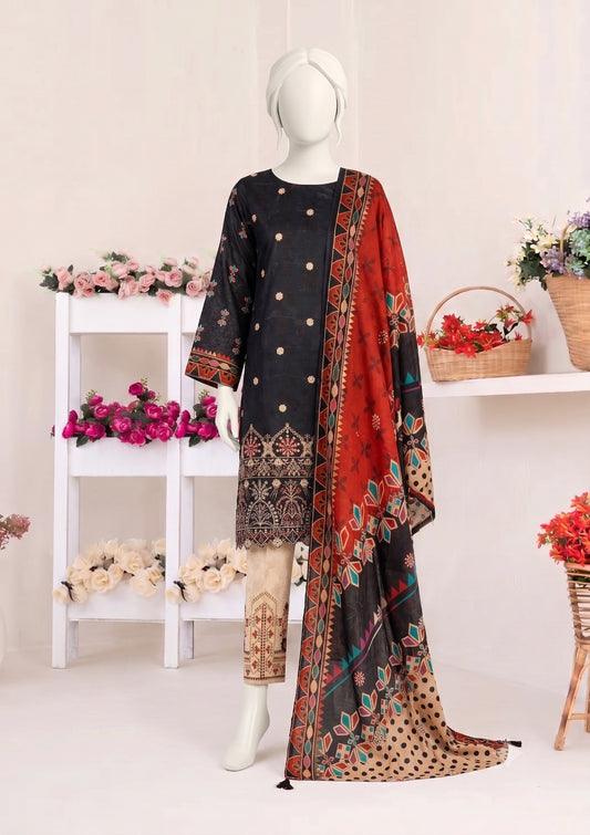 GU.03 - Gull Kaari Printed Lawn -3 Piece Unstitched Suit by Utsav