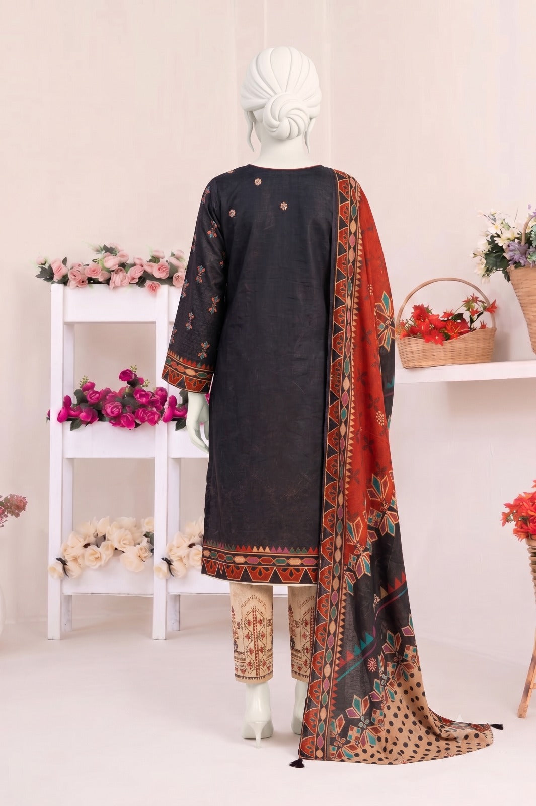 GU.03 - Gull Kaari Printed Lawn -3 Piece Unstitched Suit by Utsav