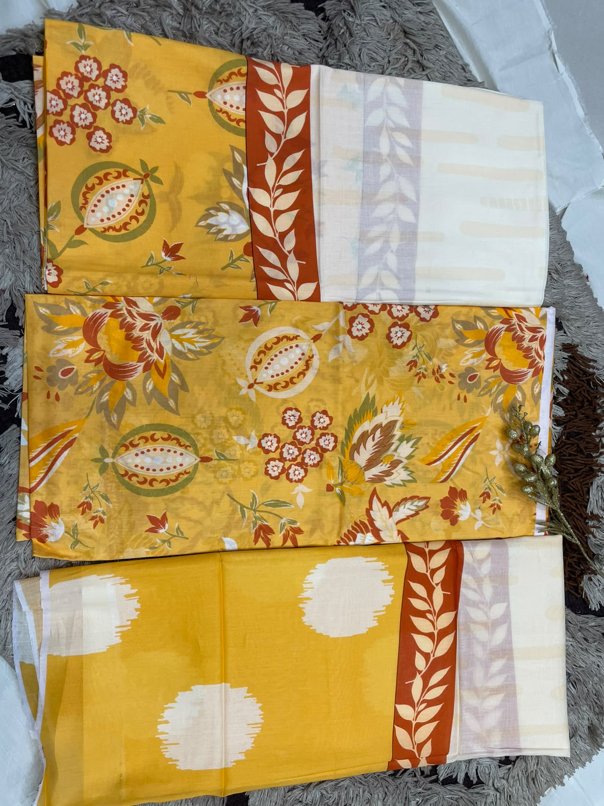 SP 01 -Signature Digital Printed Lawn 3 Piece Unstitched Suit by Utsav