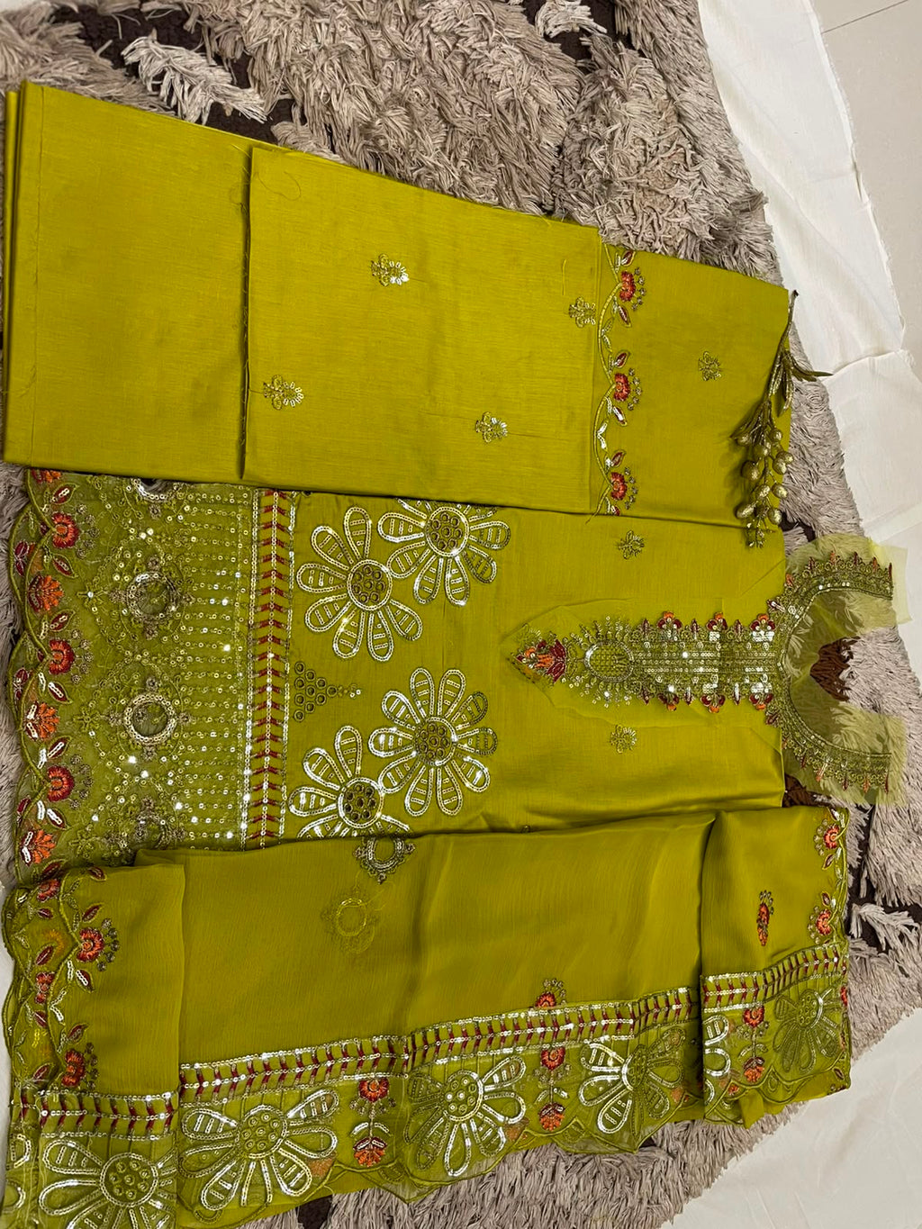 M.236 - Dhani- Cotton 3 Piece Unstitched Suit by Utsav
