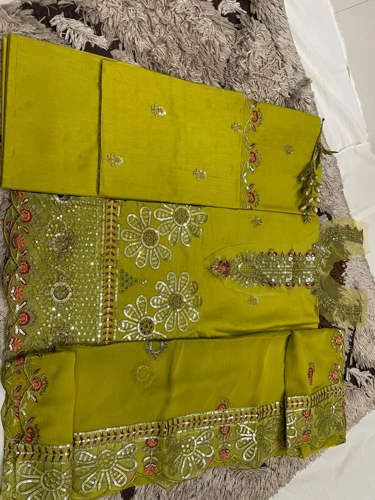M.236 - Dhani- Cotton 3 Piece Unstitched Suit by Utsav