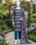 SP 07 -Signature Digital Printed Lawn 3 Piece Unstitched Suit by Utsav