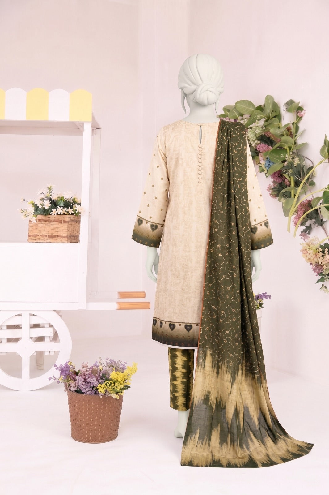 GU.02 - Gull Kaari Printed Lawn -3 Piece Unstitched Suit by Utsav